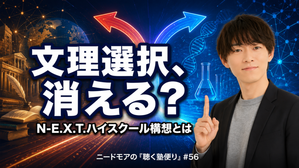 高校の文理選択、2040年には「文系・理系」がなくなる？〜文科省の新構想と今の学生がとるべき行動〜 - ニードモアの聴く塾便り #56